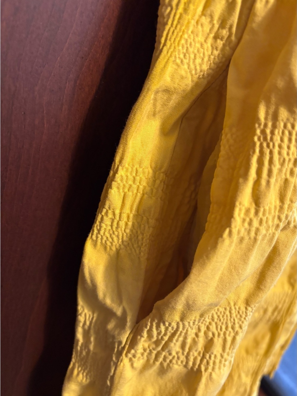 RONEN CHEN designer YELLOW SHORT SLEEVE DRESS MINI LENGTH size 8 - Picture 4 of 5